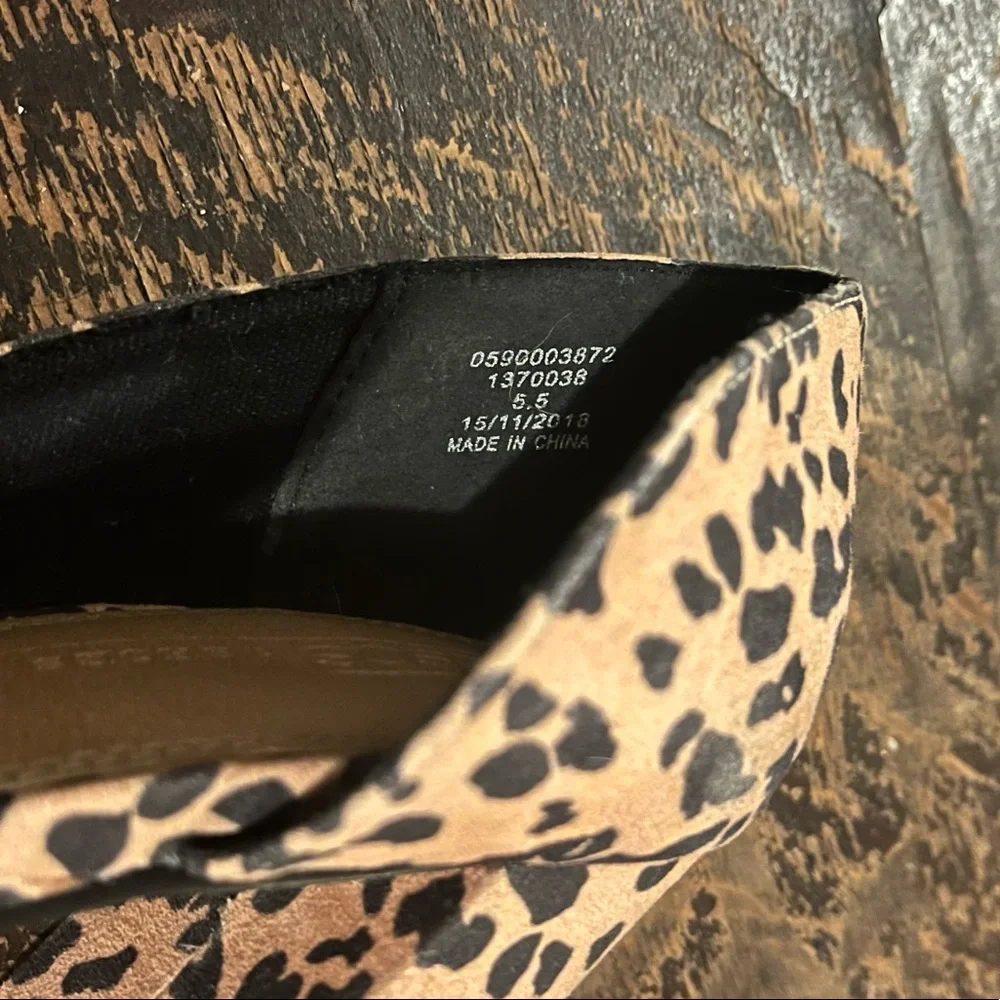 torrid Leopard-Print Pointed Block Heels - Tan and Black